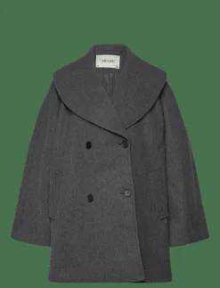 Vero Moda VMLONDYN LS COAT VMA - Ulljackor DARK GREY MELANGE Clearance