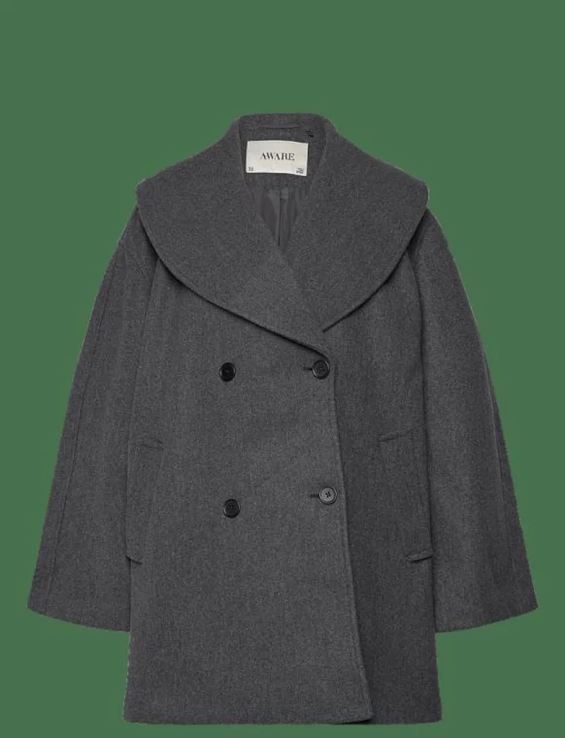 Vero Moda VMLONDYN LS COAT VMA - Ulljackor DARK GREY MELANGE Clearance