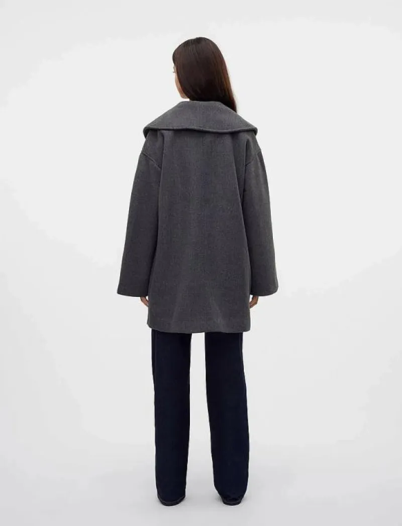 Vero Moda VMLONDYN LS COAT VMA - Ulljackor DARK GREY MELANGE Clearance