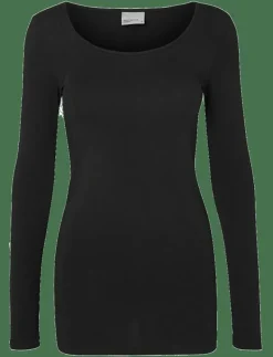 Vero Moda VMMAXI MY LS SOFT LONG U-NECK NOOS - Långärmade toppar BLACK Discount