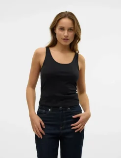 Vero Moda VMMAXI MY SOFT UU TANK TOP NOOS - Linnen BLACK Discount