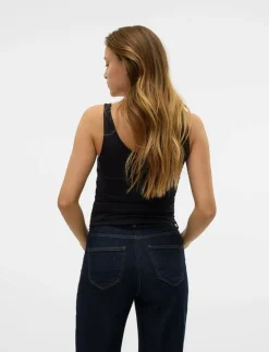 Vero Moda VMMAXI MY SOFT UU TANK TOP NOOS - Linnen BLACK Discount