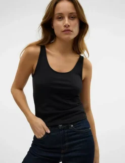 Vero Moda VMMAXI MY SOFT UU TANK TOP NOOS - Linnen BLACK Discount