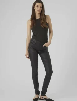 VMSEVEN NW SS SMOOTH COATED PANT NOOS - Skinny Jeans|Vero Moda New