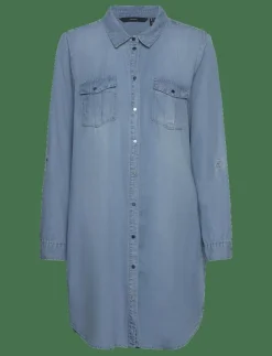 VMSIGGA LS SHORT DRESS LT BL GA NOOS - Korta klänningar|Vero Moda New