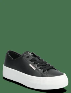 Calvin Klein VULC FLATFORM LTH - Låga sneakers CK BLACK Clearance