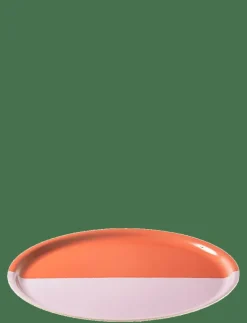 Arabia Vuokko tray 35cm 2-väri -red - Brickor PINK Clearance