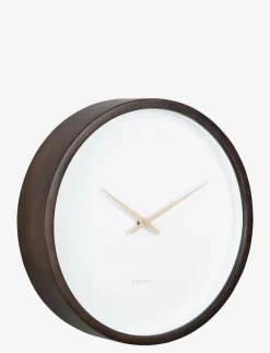 KARLSSON Wall clock Ancho medium - Väggklockor DARK WOOD Online