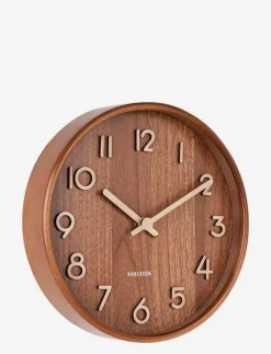 Wall clock Pure small light basswood - Väggklockor|KARLSSON Clearance