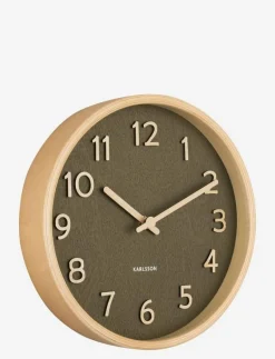 Wall clock Pure wood grain small - Väggklockor|KARLSSON Hot