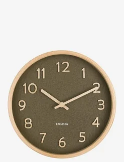Wall clock Pure wood grain small - Väggklockor|KARLSSON Hot