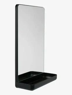 Design Letters Wall Mirror Mirror shelf - Väggspeglar BLACK Best