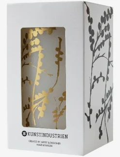 Wax Alter Candles 7x 12- Gold Wild Flowers - Blockljus|Kunstindustrien