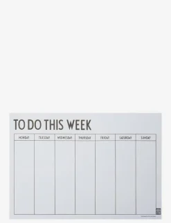 Design Letters Weekly planner - Kalendrar & Anteckningsblock BLACK Online