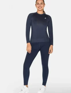 ZEBDIA Women L/S Baselayer - Underställströjor NAVY Clearance