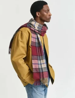 WOOL CHECKED SCARF - Halsdukar|GANT Discount