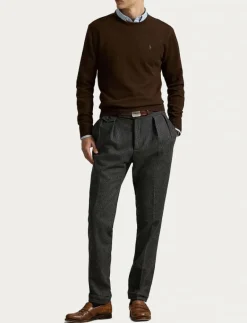 Polo Ralph Lauren Wool Crewneck Sweater - Rundhalsad CACAO BROWN HEATH Best
