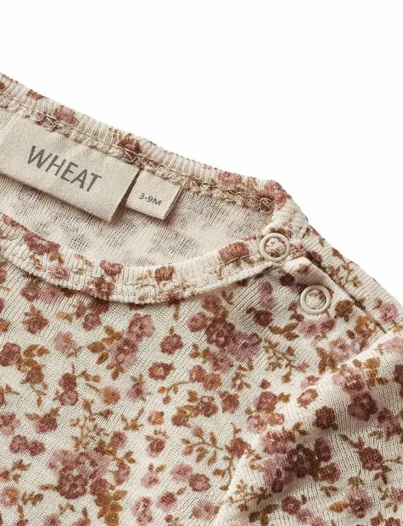 Wool Jumpsuit L/S Haven - Långärmad bodysuit|Wheat Clearance