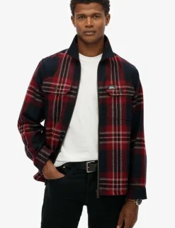 WOOL MILLER ZIP OVERSHIRT - Jackor & rockar|Superdry Best