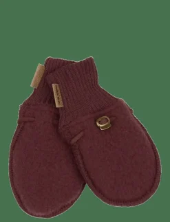 mikk-line Wool Mittens - Babyvantar RUM RAISIN