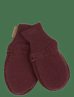 mikk-line Wool Mittens - Babyvantar RUM RAISIN