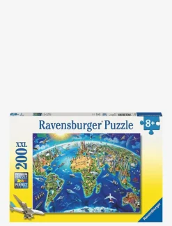 World Landmarks Map 200p - Klassiska pussel|Ravensburger Online