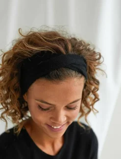 Davida Cashmere Wrap Headband - Pannband BLACK Outlet