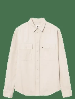 WOOD WOOD WWAxl Herringbone Shirt - Casual skjortor SAND GREY Online
