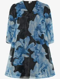 YAS ROMINA LS DRESS - SHOW - Korta klänningar METHYL BLUE Hot