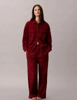 Calvin Klein YD FLANNEL PANT - Nederdelar 19509 JOTTED MADRAS PLAID+ZINFANDEL Sale