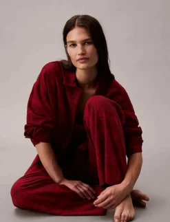 Calvin Klein YD FLANNEL PANT - Nederdelar 19509 JOTTED MADRAS PLAID+ZINFANDEL Sale