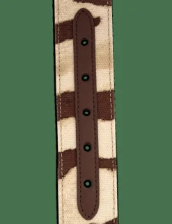 Zebra-Print Wood-Buckle Wide Belt - Skärp|Lauren Ralph Lauren